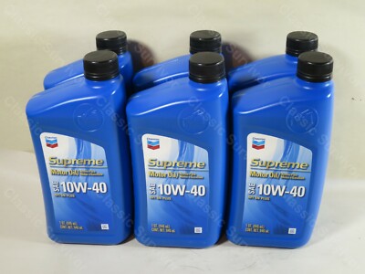 Chevron 220159719 Supreme Conventional Motor Oil 10W-40 1Qt | Pack