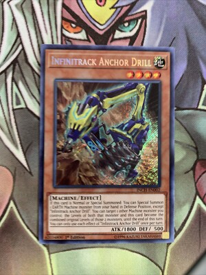 INCH-DE002 Infinitrack Anchor Drill Secret Rare 1. Auflage NM Yugioh Karte