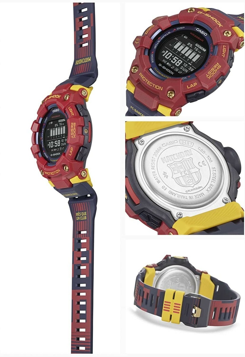 Casio G-SQUAD GBD-100 Wristwatch Limited FC Barcelona Casio G-SQUAD GBD-100 Wristwatch Limited FC Barcelona