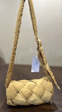 Street Level -  Nylon Puffy Quilted Crossbody Bag Yellow Mustard