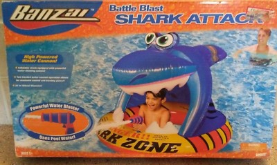 Banzai Battle Blast Shark Attack High Powered Water Cannon ( NIB )
