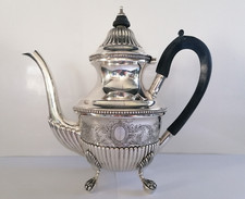 Gro&szlig;e 835 Silber Kanne, 921 Gramm, Portugal, Kaffe / Tee, C68.2
