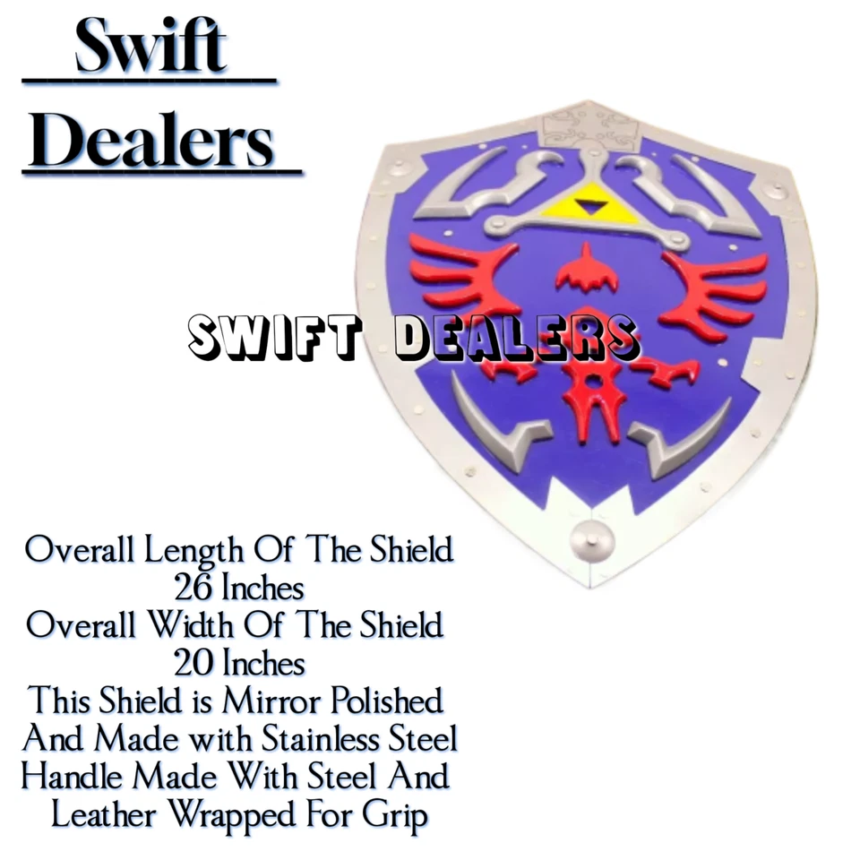 Zelda Shield | Legend of Zelda Link Dark Hylian Shield (Edición Azul) Foto 3 de 4