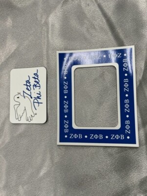 Zeta Phi Beta Mini Fridge Frame and Magnet, RETIRED, LICENSED, RETRO