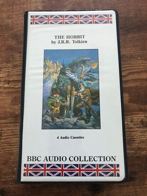 Vintage JRR TOLKIEN The Hobbit 4 Audio Cassettes 1989 BBC Collection