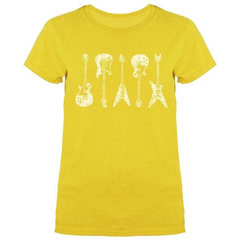 Gitarre Musik Band Instrument Damen T-Shirt - Bild 18 von 19