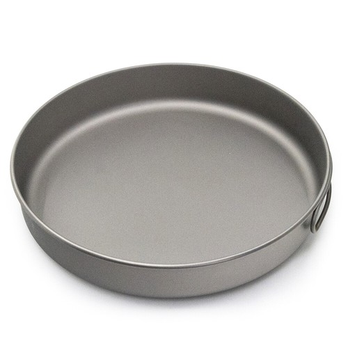 Ultralight Titanium Frypan 1000ml with Handle for Outdoor Camping Hiking B2H8 - Picture 10 of 10