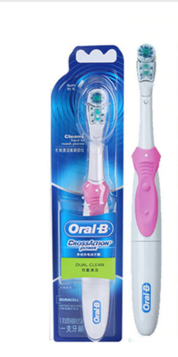 Oral B Cross Action Battery Powered Toothbrush Assorted Colour - Picture 1 of 1