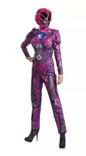 Pink Ranger Deluxe Power Rangers Movie Superhero Womens Costume Mask Sz S 4-6