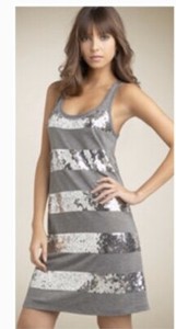silver tank dress