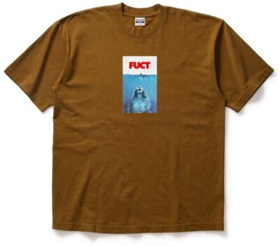 fuct Made in USA ?? JAWS Jan 1994 Brown BRASS T Shirt jawz quint 