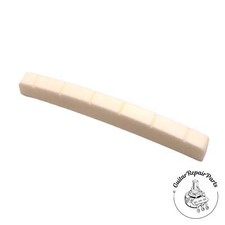 Slotted Bone Nut For Strat or Tele, 7.25" Radius - Bleached Bone