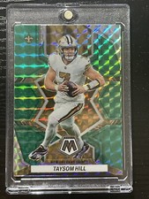 🔥Taysom Hill. Green Camo Prizm. 2022 Panini Mosaic Football.#139