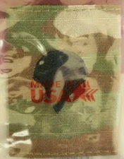 US ARMY GI MULTICAM OCP E-4 SPC CAMOUFLAGE CAMO UNIFORM PARKA TAB RANK INSIGNIA