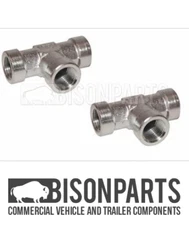 *UNIVERSAL, TRUCK, BUS & VAN M16 EQUAL FEMALE TEE ADAPTOR BP119-910 X 2