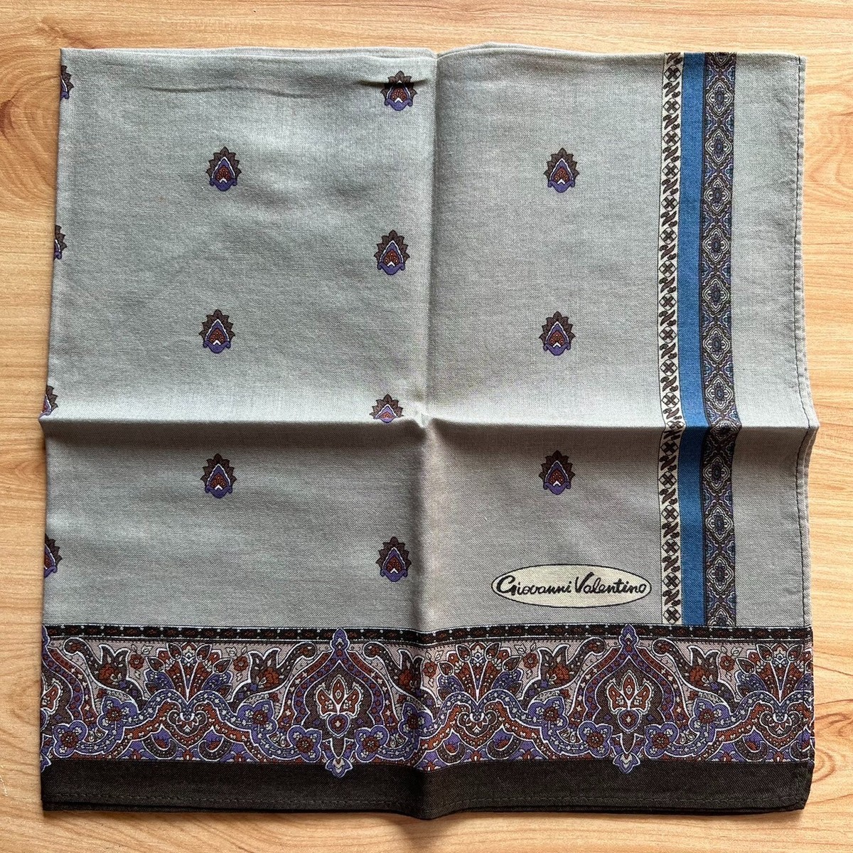 Mouchoir Homme Coton Vintage Art Paisley Bandana Poche Carré 17 A-0549