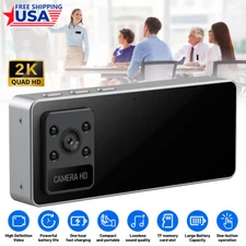 2K 1080P Wifi Police Body Camera w/ Audio Night Vision Dash Camera Body Worn Cam