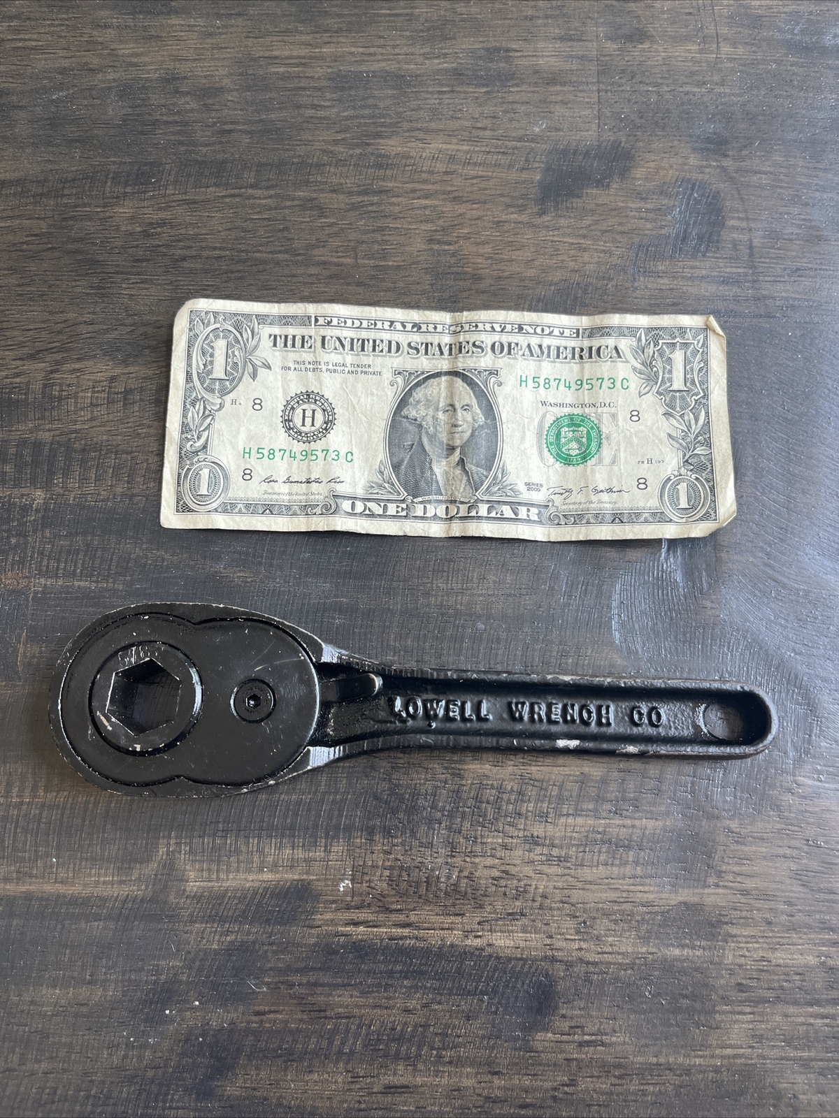 LOWELL WRENCH CO. 5/8” Drive Heavy Duty Ratchet 11 Worcester Mass