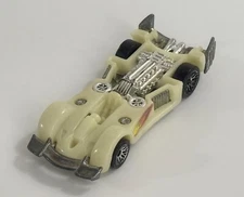 1995 Hot Wheels Road Rocket Diecast Car White Flames Toy