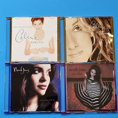 Norah Jones & Celine Dion CD Lot of 4 Pop Rock Country Music Come Away With Me