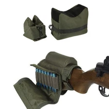 1 Pc Front & Rear Hunting Bench Bags Set + 1 Pc Gun Back Support Cheek Bag Nylon
