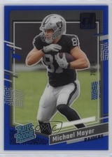 2023 Panini Clearly Donruss Rated Rookie Blue 70/99 Michael Mayer #75 1c8n