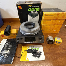 Kodak Carousel Projector 4400 Slide Tray with Remote Control, 4 Carousel Trays