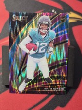 2025 Panini Select - Club Level Travis Hunter #228 Purple Shock Prizm /699 (RC)