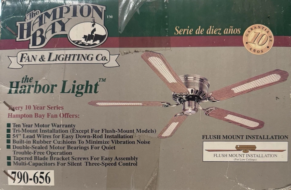 HAMPTON BAY The Harbor Light 52" Flush Mount CEILING FAN 790-656. - Image 2 of 4