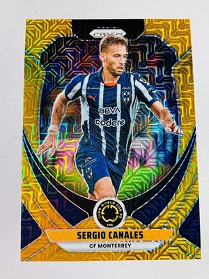 2025 Panini Prizm FIFA Club World Cup Gold Mojo Sergio Canales /25, Cf Monterrey