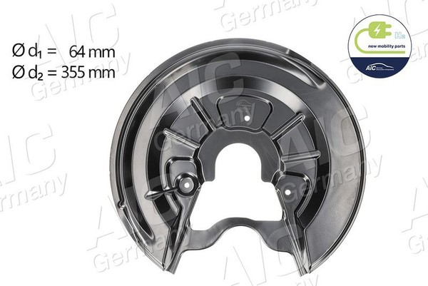 AIC Spritzblech Bremsscheibe Ankerblech 56167 Hinterachse Links FüR Audi Seat S-image