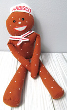 Nabisco Advertising MR SALTY Pretzel Plush Doll Character 10.5” Hanging Vtg G