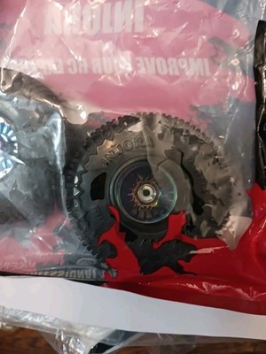 2- INJORA 1.3, Super Soft Squishy Tires w/ RIMS, X-pin Crawler 2-3/4in Tall New