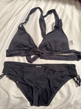Mossimo Black Wrap Halter Bikini Set