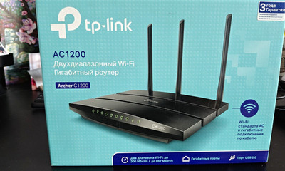 TP-LINK Archer C1200 AC1200 Dual-Band WLAN Gigabit Router USB 2.0 Schwarz