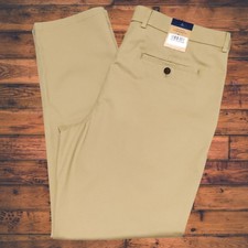NWT Charles Tyrwhitt Slim Fit Non Iron Chinos 36x30 Tan Khaki Stretch Workwear