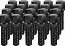 20 Pc M12x1.5 45mm Extended Wheel Lug Bolts 60 Degree Cone Seat Black 20 Pc M12x1.5 45mm Extended Wheel Lug Bolts 60 Degree Cone Seat Black