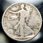 1916 Walking Liberty Half Dollar - VG !!