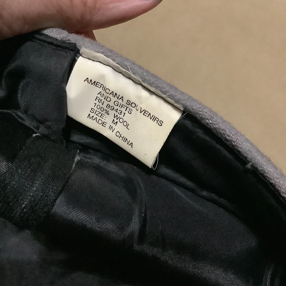 Civil War Confederate Rebel Soldier Wool Costume Hat South Calvary Gray - Image 4 of 4