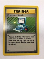 Pokémon Allenatore TCG Rara Carta Ricerca Computer, 071/102 Set Base