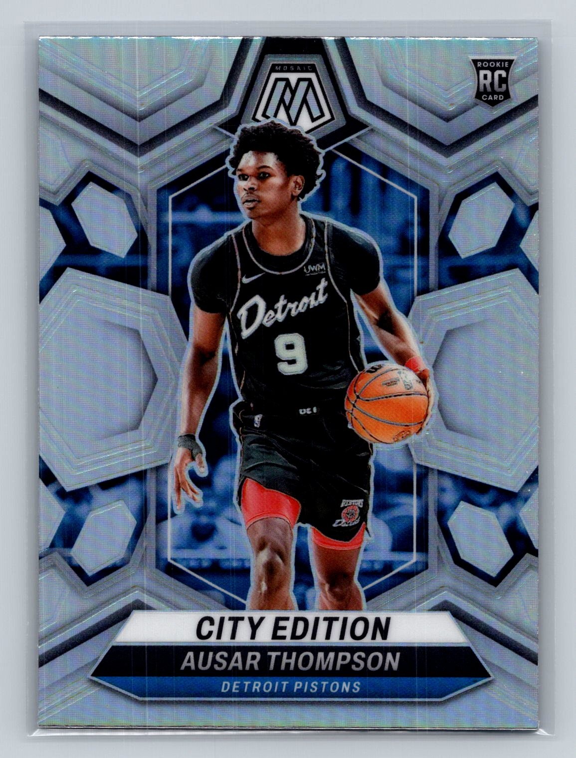 2023-24 Panini Mosaic #290 Ausar Thompson Silver NBA Detroit Pistons