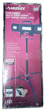 Husky DE002-H 7000-Lumen Multi-Directional LED Tripod Work Light Used Working