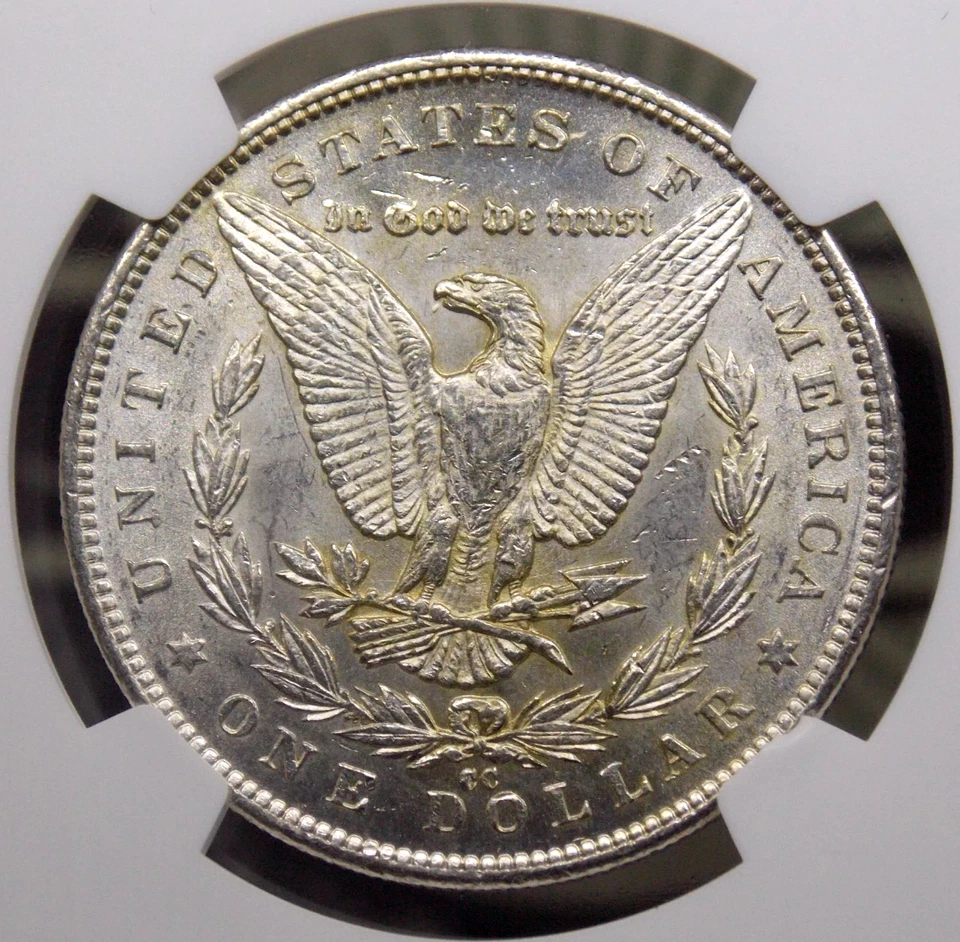 1891 "CC" Morgan SILVER Dollar *SPITTING EAGLE* VAM-3 $1 NGC AU58 #007 About Unc - Image 2 of 4