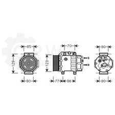 Kompressor Klimaanlage Klimakompressor für Volvo V50 MW