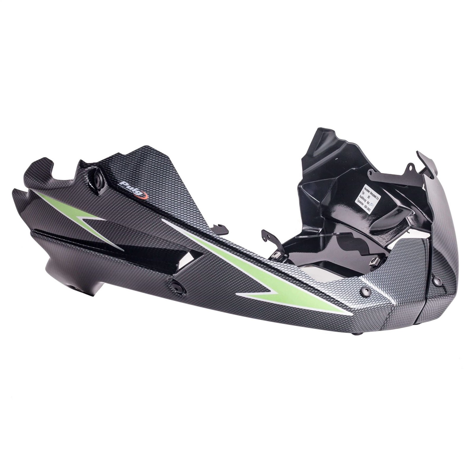 Puig Carbon Look Belly Pan Kawasaki Z 800 E 2013-2016