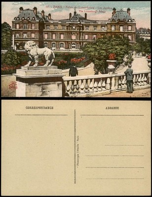 CPA Paris Palais du Luxembourg Les Jardins, Luxemburgh Palace 1910