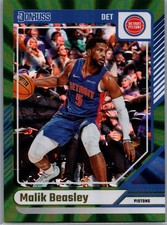 2024-25 Donruss #81 Malik Beasley Holo Green Laser