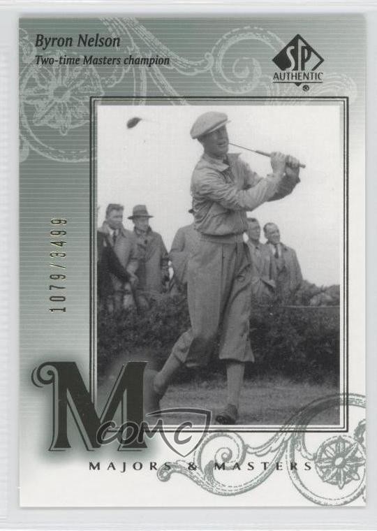 2002 SP Authentic Majors & Masters 1079/3499 Byron Nelson #116 0a1