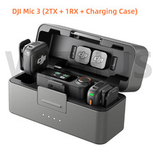 DJI Mic 3 2TX  1RX  ChargingCase Advanced Mini Wireless Microphone Full Set