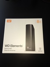 Western Digital Elements Desktop 3.5" 8TB External HDD  BRAND NEW UNOPENED!